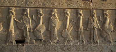 Persian and Median dignitaries, Northern Staircase, Tripylon, Persepolis