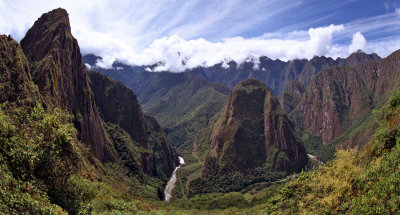 Machu Picchu with the river below
