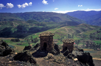 Burial tombs on way to Manu, Peru