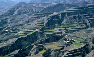 Terraced Landscape around Xiahe