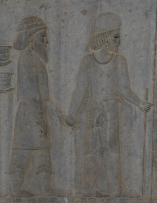 Original Image - Parthian led by Mede usher, Apadana Staircase, Persepolis