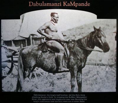 Prince Dabulamanzi kuMpande, the leader of the Zulu force that attacked Rorke's Drift