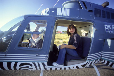 Tanya and Travis preparing for take off