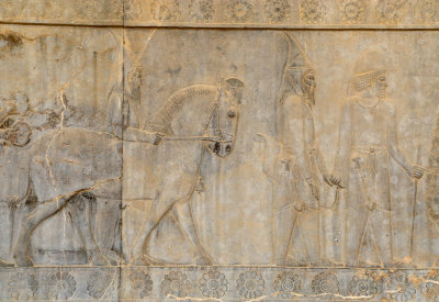 Pointed Hat Scythians, Apadana Staircase, Persepolis - Level adjusted