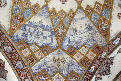 Decorative scenes from the Qajar Pavilion, Bagh-e Fin
