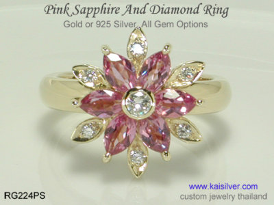 A Pink Sapphire Gold Ring, Quality Workmanship And Handpicked Gemstones