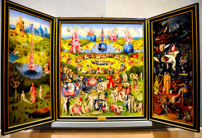 The Garden of Earthly Delights by Hieronimus Boch ( ca. 1490 ), Prado Museum