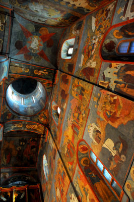 XV Century Frescoes of Archangel Cathedral in Moscows Kremlin
