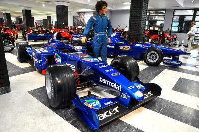 Alain Prost with His F1 Renault in One of Technical Museums