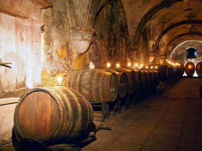 800 Year Old Cellars of Steinberger Monastery