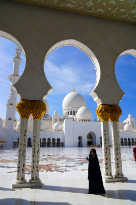 Russian Girl in Sheikh Zayed Mosque
