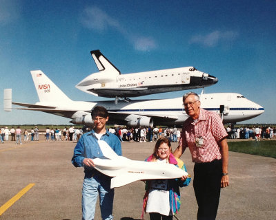 John and his grandkids Marianne and Stephen