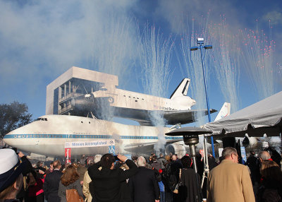 Fireworks following dedication