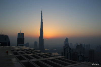 Sunrise over Burj Khalifa