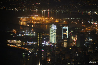 Beirut at night