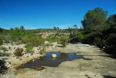 kale rivierbedding, 80 miljoen jaren oud...