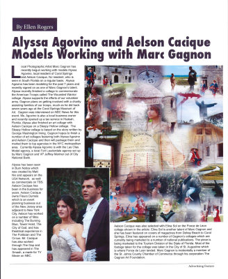 Coral Springs City News Magazine featured story on Gagnon Models Aelson Cacique and Alyssa Agovino