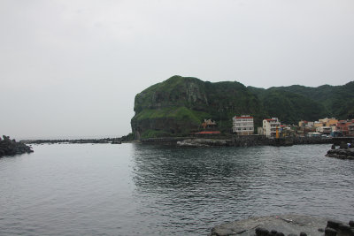 Taiwan's Nanya coast, near the Chiufen Village, is located in Rueifang District of New Taipei City.