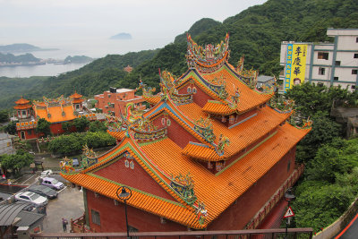 Rooftop of a Buddhist Temple in Chiufen.