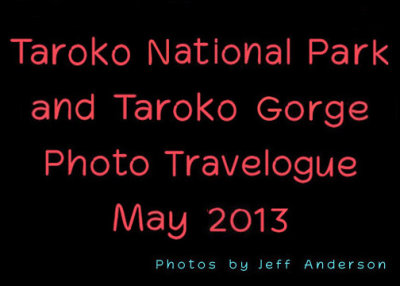 Taroko National Park and Taroko Gorge cover page.