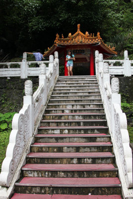 Steps leading up to the shrine.