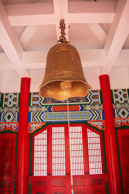 View of the bell from the top of the Bell Tower.