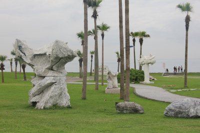 Our next stop was to Stone Sculpture Park, which is located along the Pacific Ocean.