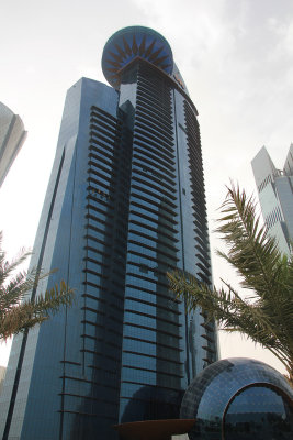 Another modern building in the West Bay section of Doha.