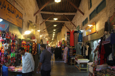 The smell of the souq was wonderful due to the spice markets there.