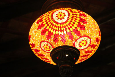 An orange and red lantern.