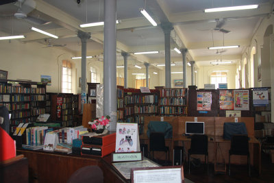 The ground floor of the National Library.