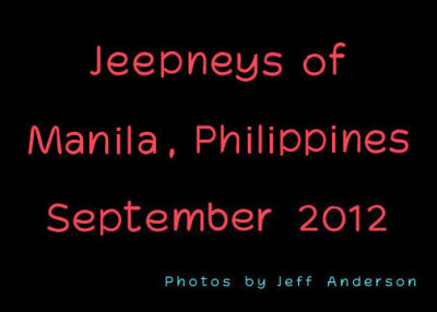 Jeepneys of Manila Philippines cover page.