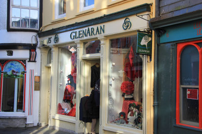 Glenaran Irish Market on Market Street. They specialize in Irish crafts and knitted sweaters.