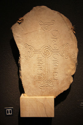 Another decorative slab. They lay horizontally on the ground and were used as burial covers.
