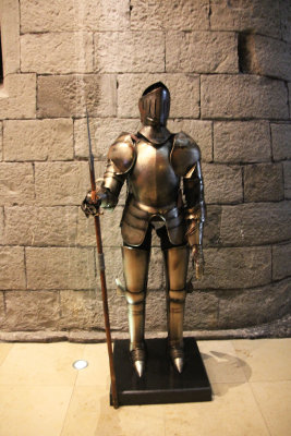 Suit of armor in the lobby.