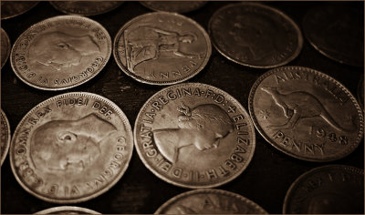 Old Australian Pennies