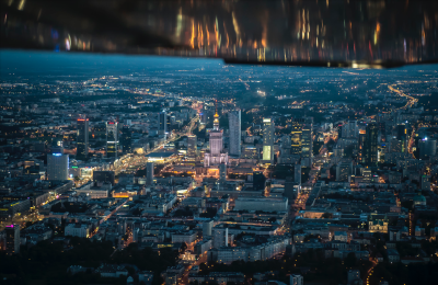 Warsaw by night