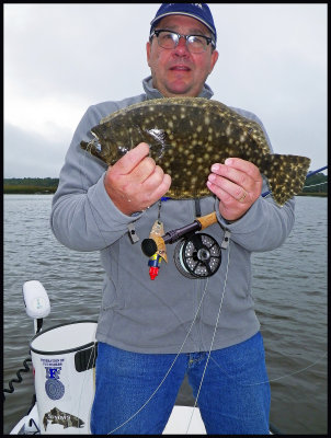 Bill C. from Alabama with his 1st fly caught Flounder
