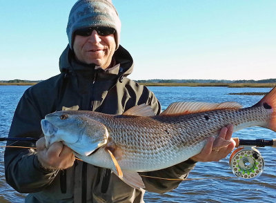 Scott from Ponte Vedra with a 10 Lb. Winter Redfish