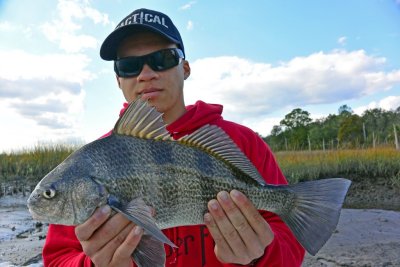 16 Yr. old Devin with a nice Black Drum