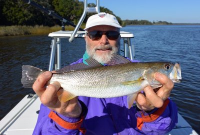 George from Colorado with a rarely caught Silver Sea Trout