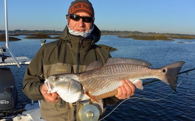Scott B. from Ponte Vedra, Fl. sight fished this Wintertime Redfish