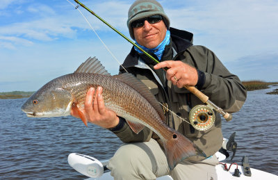 1/18/15 - Scott B. from Ponte Vedra with a 28 schooled up winter Redfish