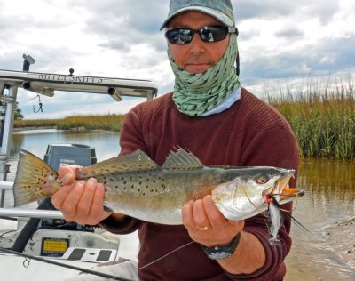 Joe P. from Orange Park, Fl. caught this Sea Trout on Rich's HD Clouser fly