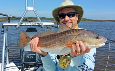 Wayne with his 2nd Redfish that went 29 and 9 lbs.