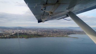 Flying from Victoria to Vancouver