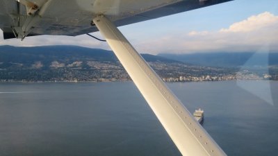 Flying from Victoria to Vancouver