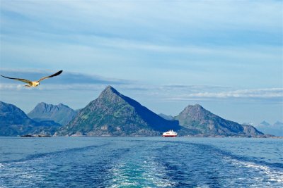 Approaching to Lofoten islands