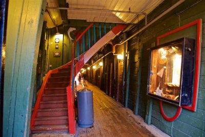 Bergen. A passage through the old Hanseatic part of Bryggen