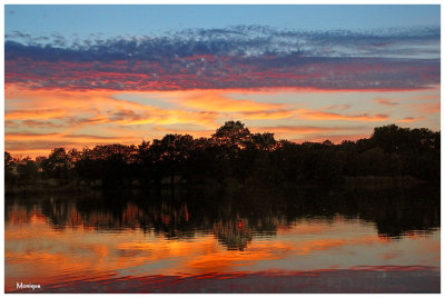 Coucher de soleil sur le Morvan